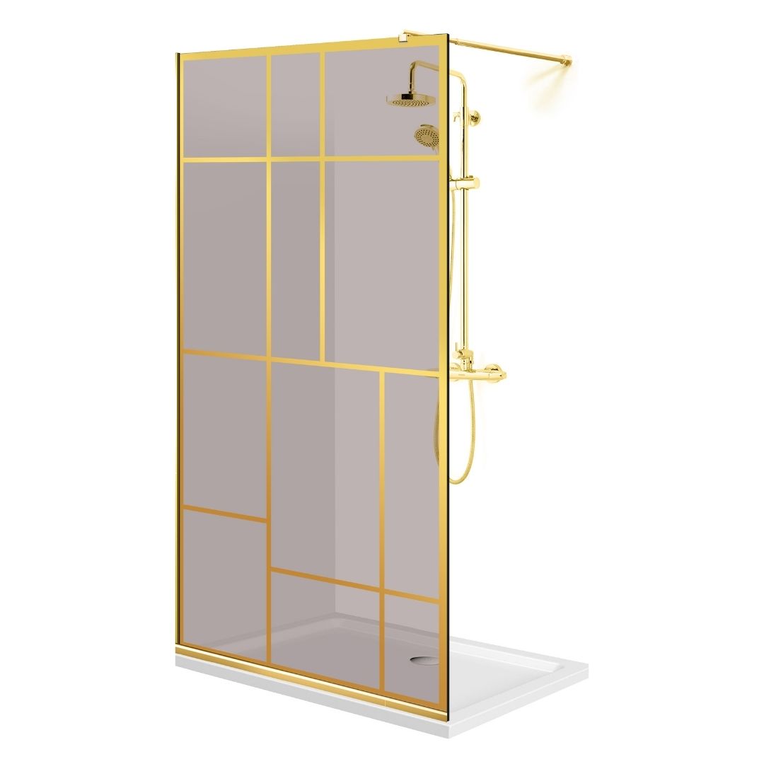 Paravan dus Walk-in, Perete dus Auriu, #Mat #Matt