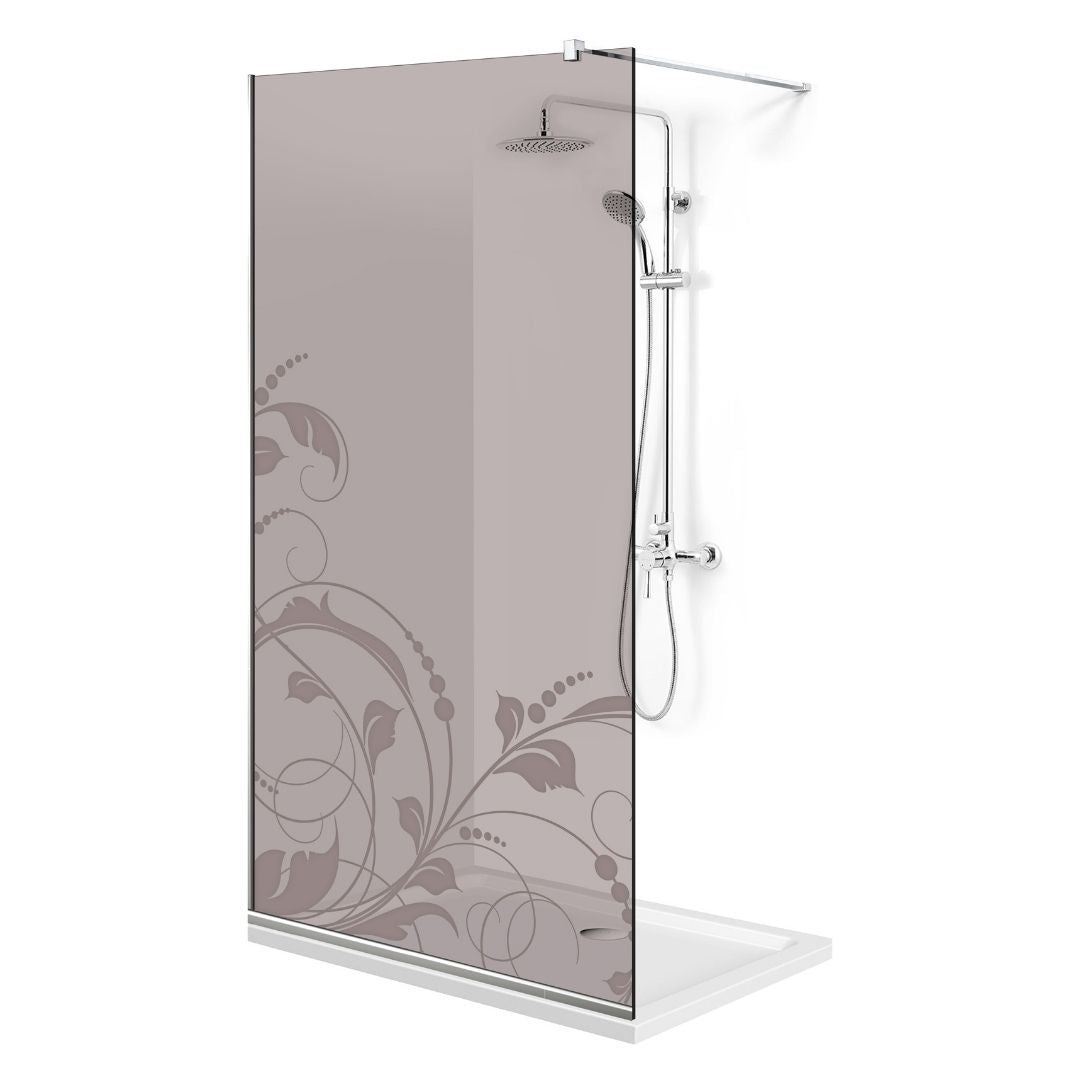 Paravan dus Walk-in, Perete dus Inox, #Bronz #Bronz