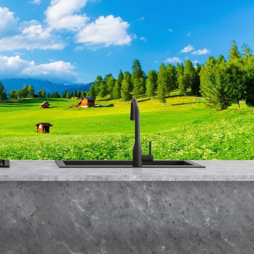 Bedrucktes Glas für Küchenverkleidungen, Modell LANDSCHAFT