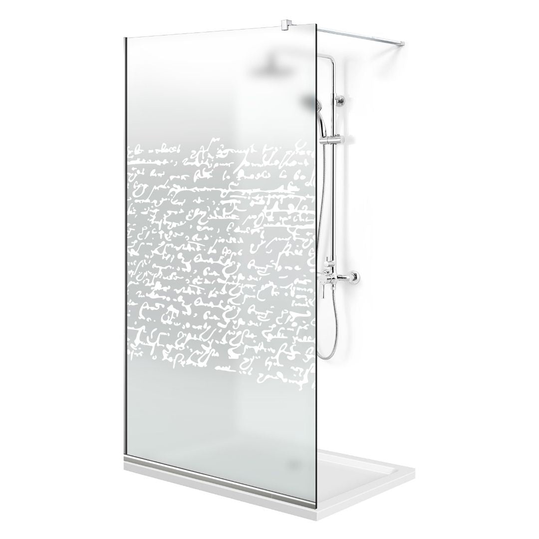 Paravan dus Walk-in, Perete dus Inox, #Mata #Matt