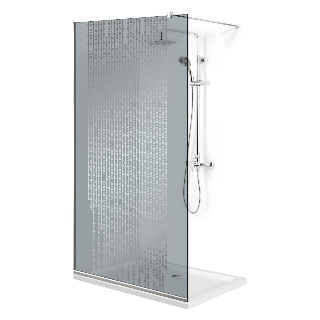 Paravan dus Walk-in, Perete dus Inox, #Gri #Szürke