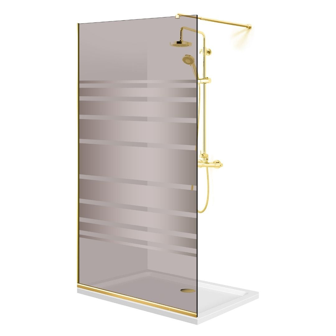 Paravan dus Walk-in, Perete dus Auriu, #Bronz #Bronz