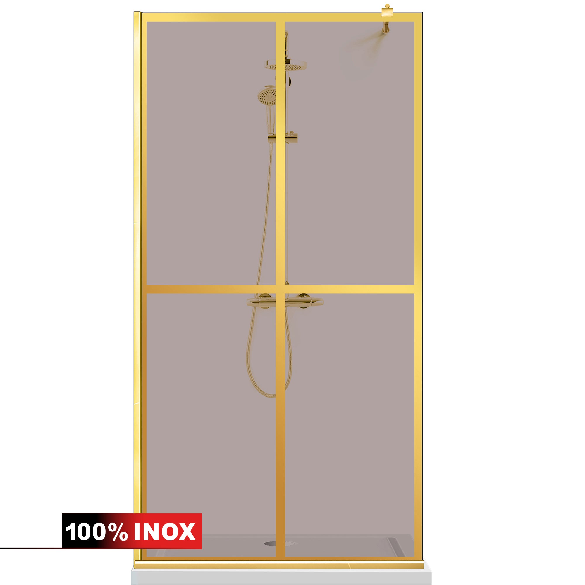Paravan dus Walk-in, Perete dus Auriu, #Bronz #Bronz