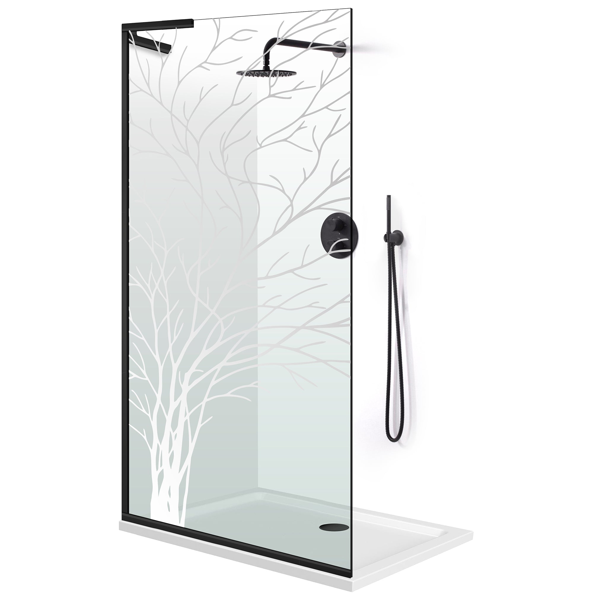 Paravan dus Walk-in, Perete dus Inox, #Clara #Víztiszta