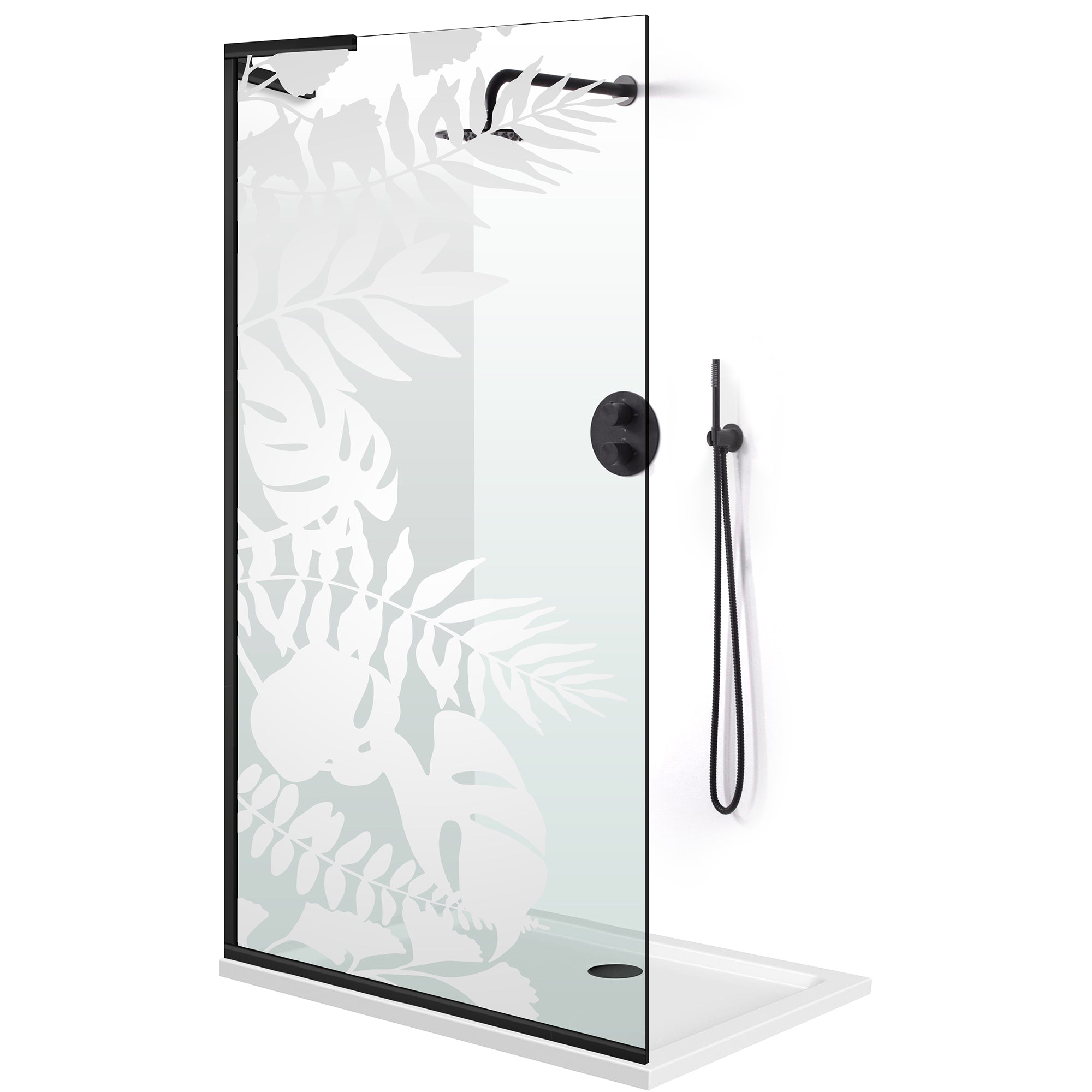 Paravan dus Walk-in, Perete dus Inox, #Clara #Víztiszta