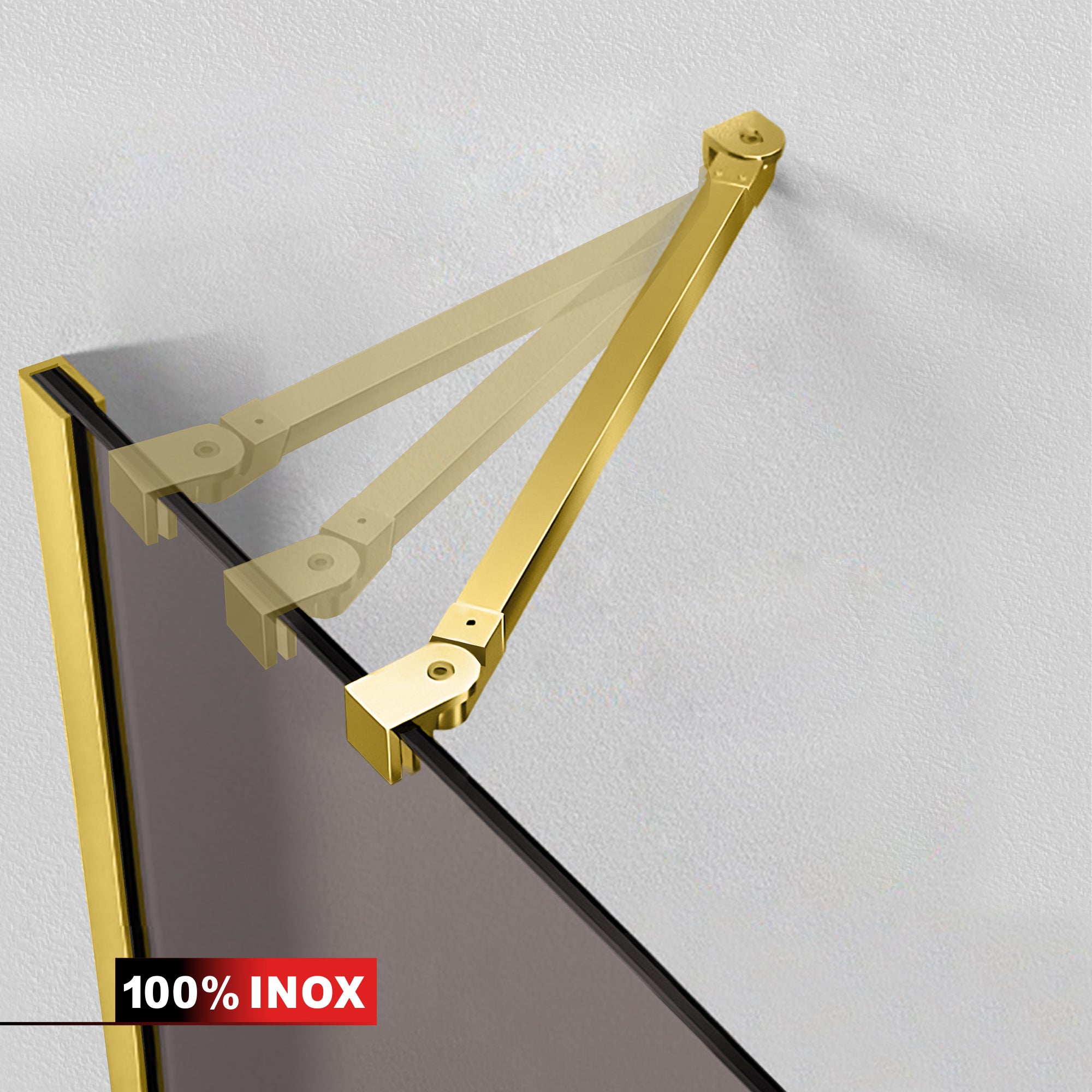Cabina dus cu 3 elemente cu usa batanta