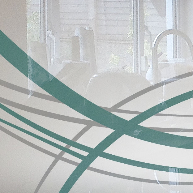 Lackiertes Glas für Küchenverkleidungen, Modell LINEFLOW1