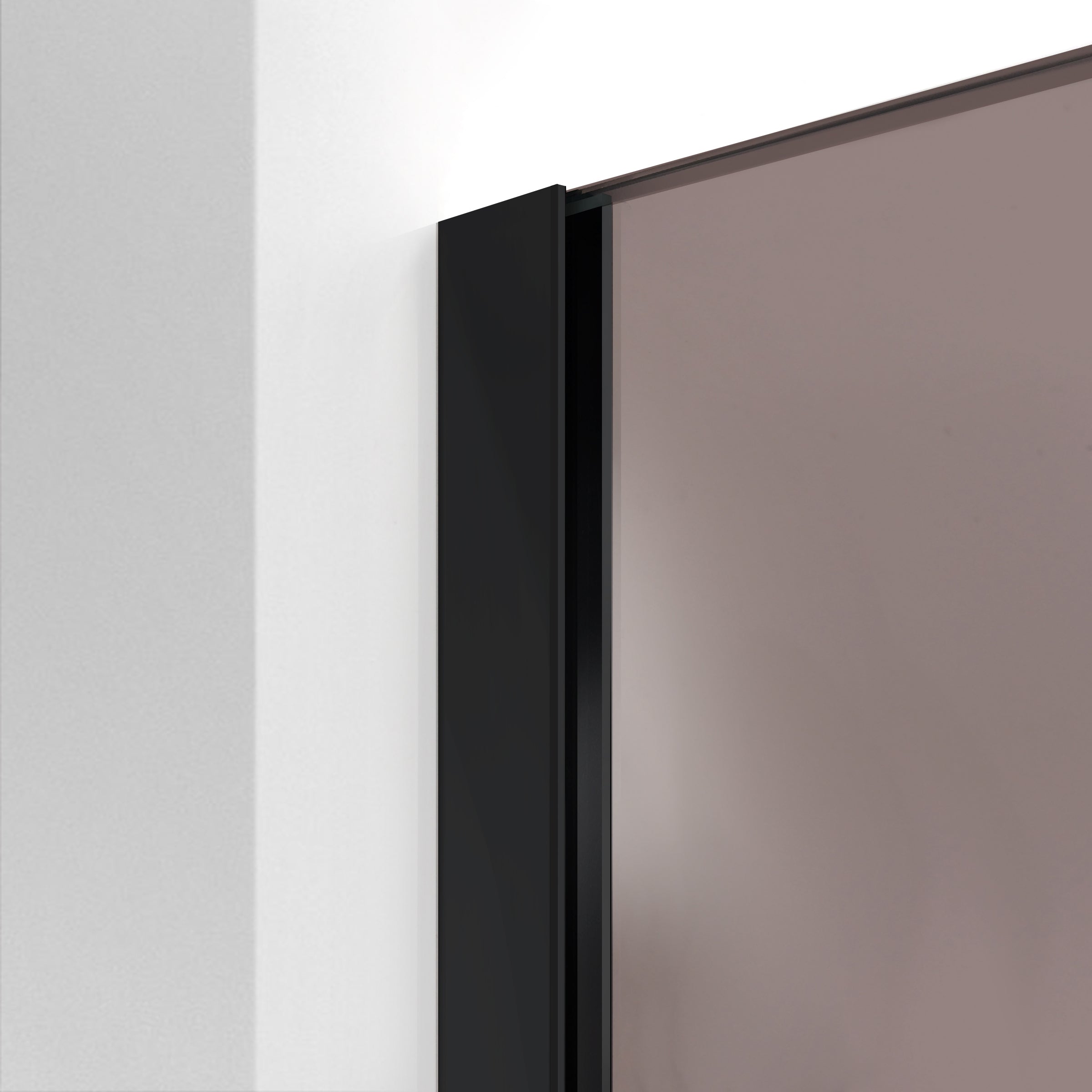 Paravan dus Walk-in, Perete dus Negru, #Bronz #Bronz