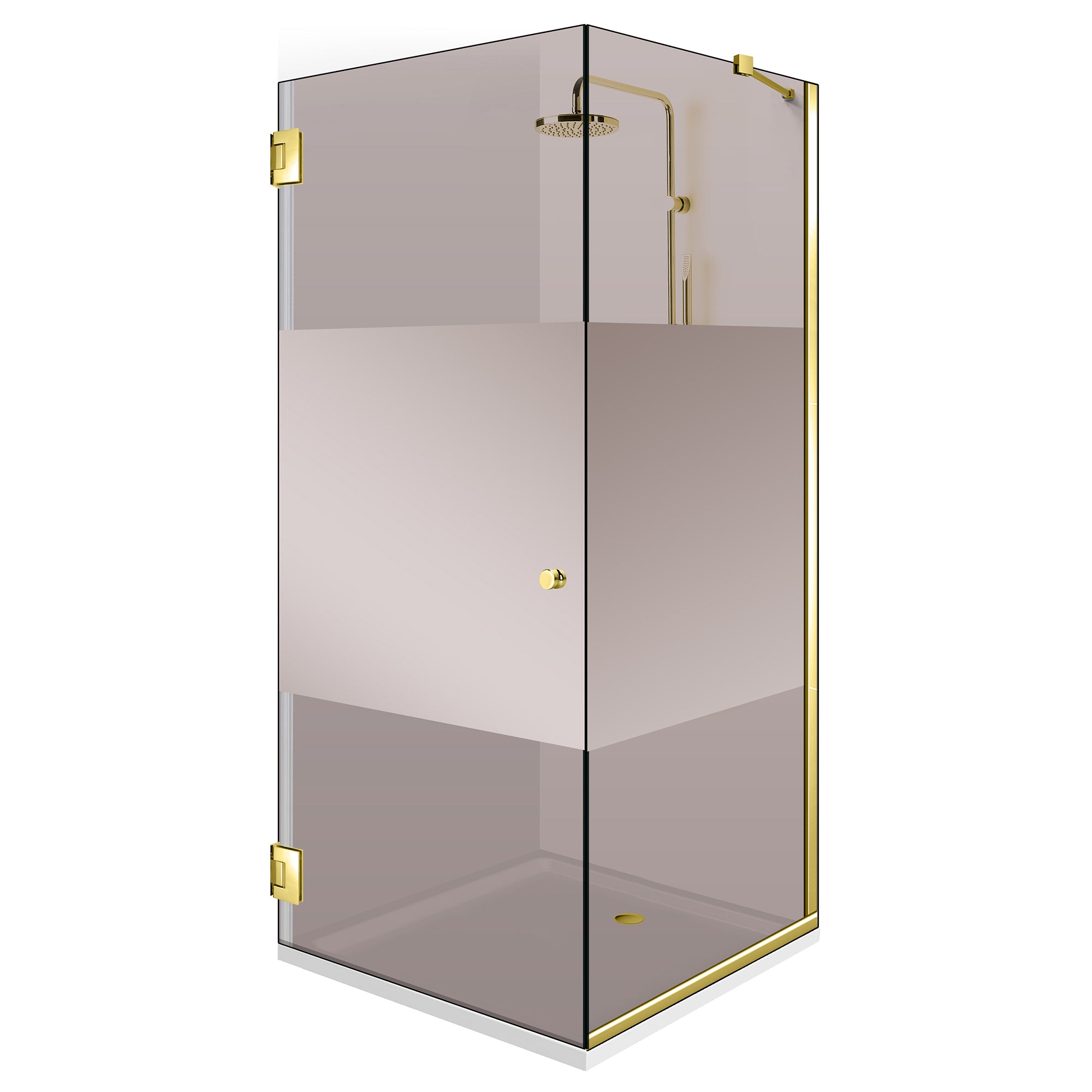 Cabina dus cu usa batanta #Bronz