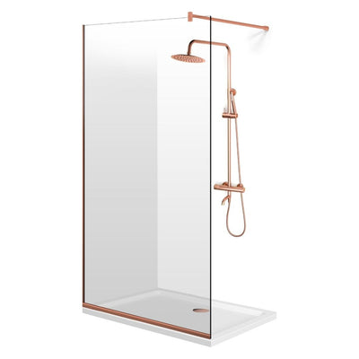 Paravan dus Walk-in, Perete dus  Copper, #Clara #Víztiszta