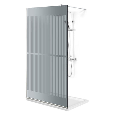 Paravan dus Walk-in, Perete dus  Inox, #Gri #Szürke