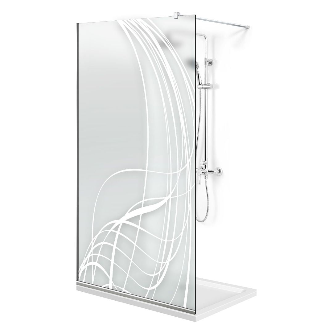 Paravan dus Walk-in, Perete dus  Inox, #Mata #Matt