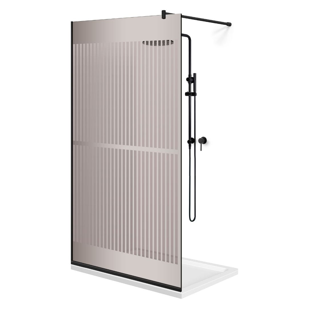 Paravan dus Walk-in, Perete dus  Negru, #Bronz #Bronz