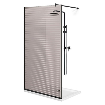 Paravan dus Walk-in, Perete dus  Negru, #Bronz #Bronz