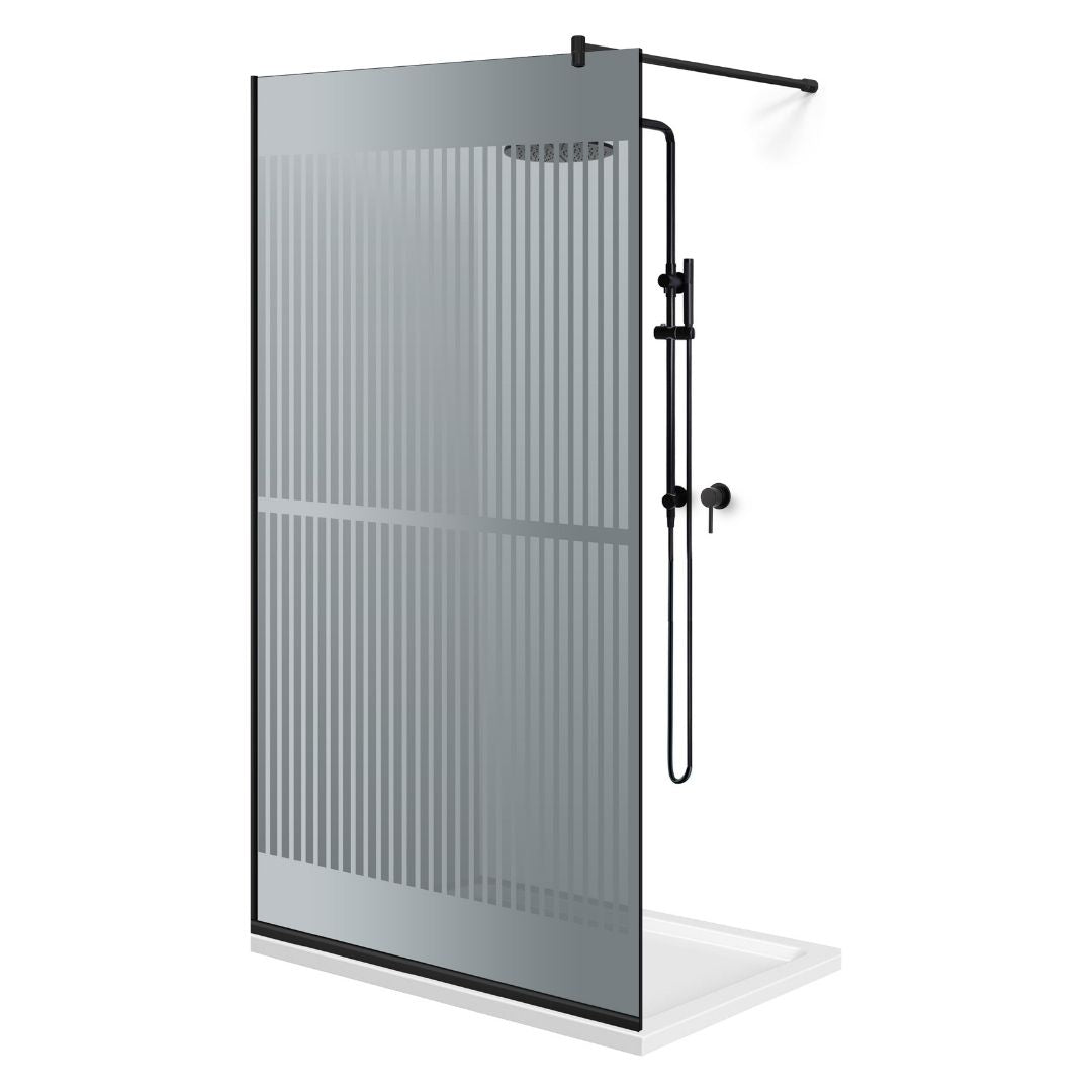 Paravan dus Walk-in, Perete dus  Negru, #Gri #Szürke