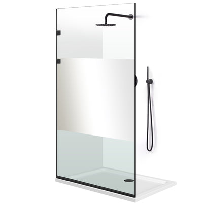 Paravan dus Walk-in, Perete dus Inox, #Clara #Víztiszta
