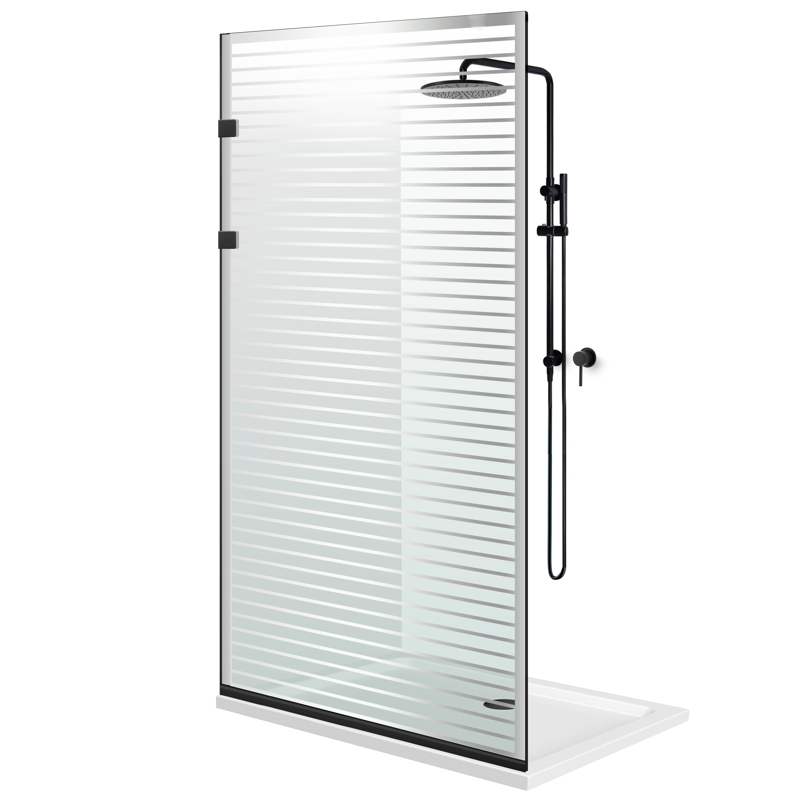 Paravan dus Walk-in, Perete dus Inox, #Clara #Víztiszta