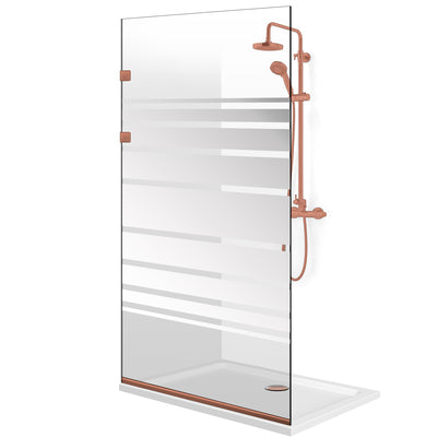 Paravan dus Walk-in, Perete dus Inox, negru mat, #Clara #Víztiszta