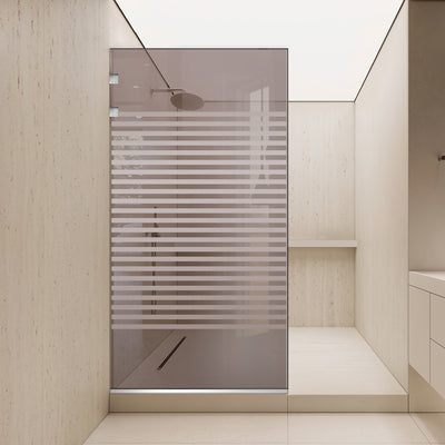 Paravan dus Walk-in, Perete dus Inox, #Bronz