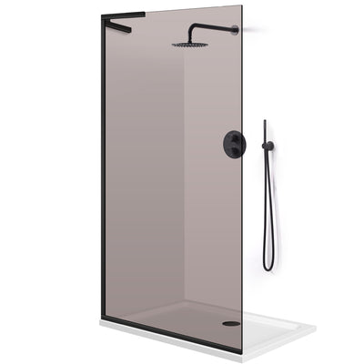 Paravan dus Walk-in, Perete dus Inox, #Bronz #Bronz
