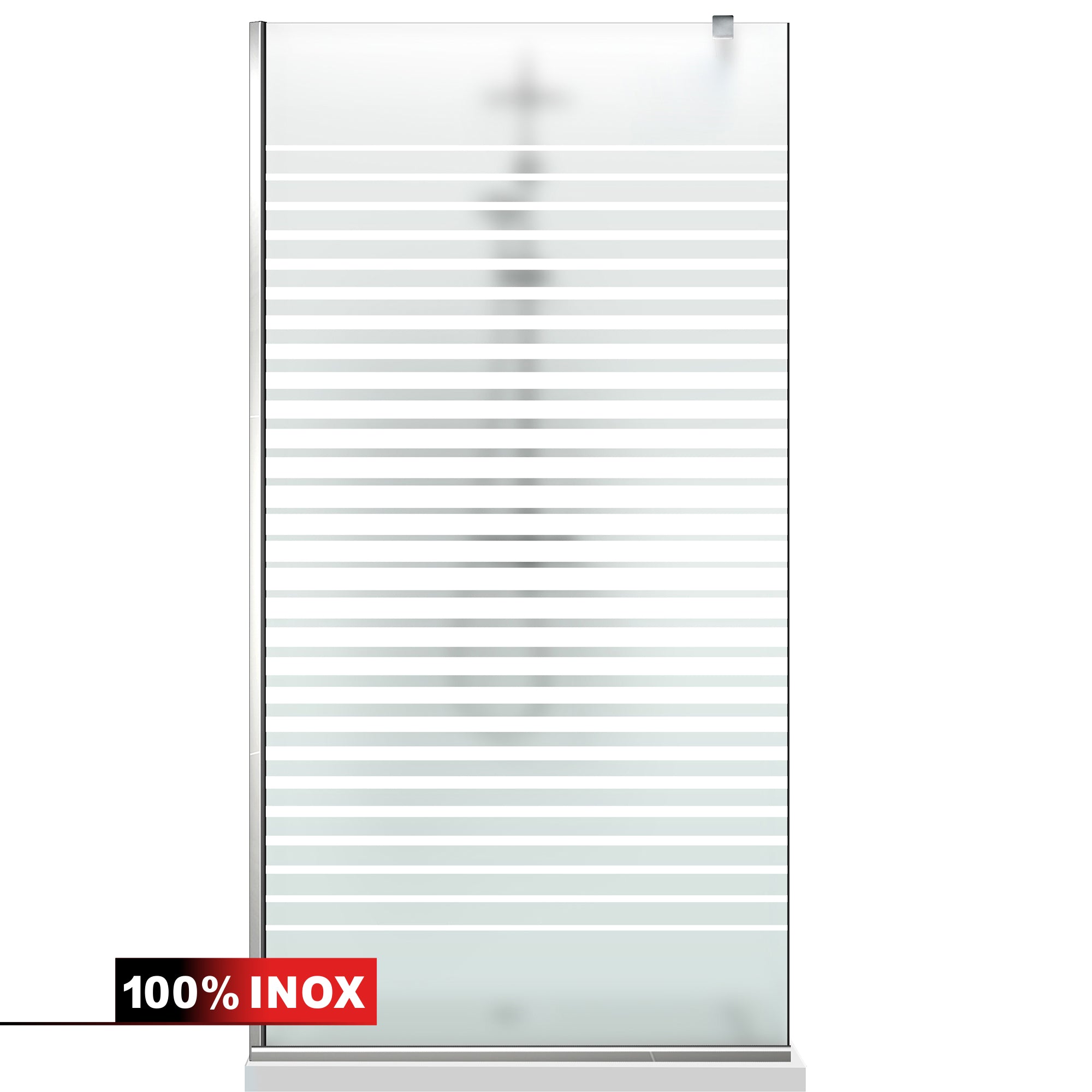 Paravan dus Walk-in, Perete dus  Inox, #Mata #Matt