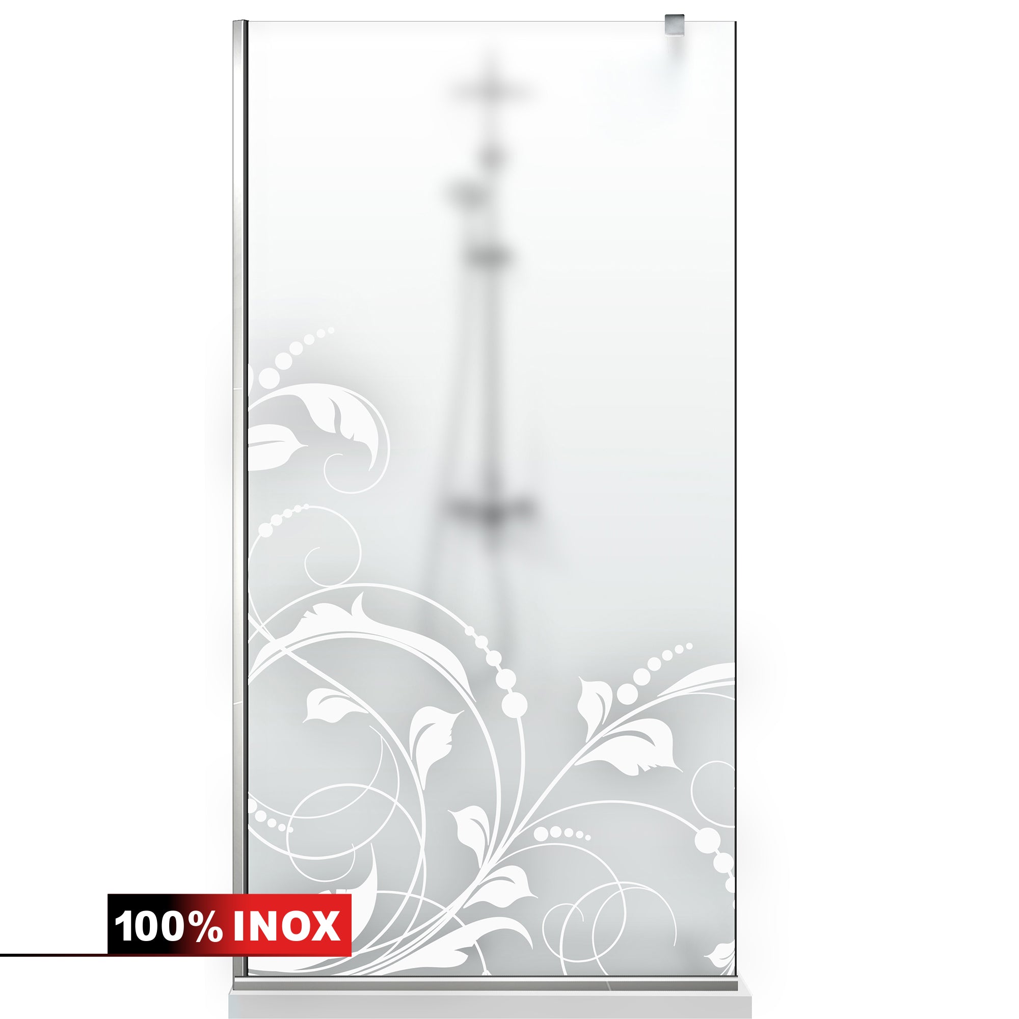 Paravan dus Walk-in, Perete dus  Inox, #Mata #Matt