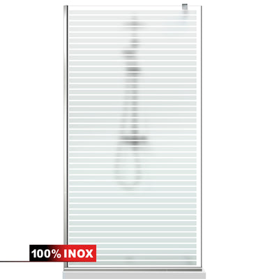 Paravan dus Walk-in, Perete dus  Inox, #Mata #Matt