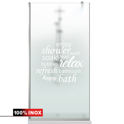 Paravan dus Walk-in, Perete dus  Inox, #Mata #Matt