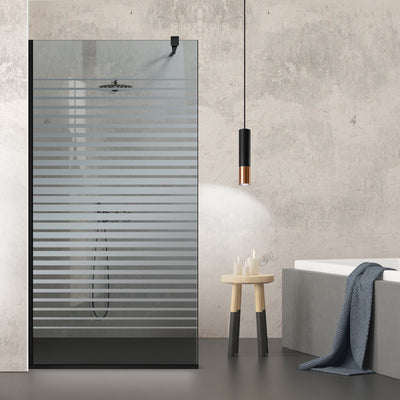 Paravan dus Walk-in, Perete dus  Negru, #Gri