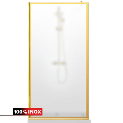 Paravan dus Walk-in, Perete dus  Auriu, #Mat #Matt