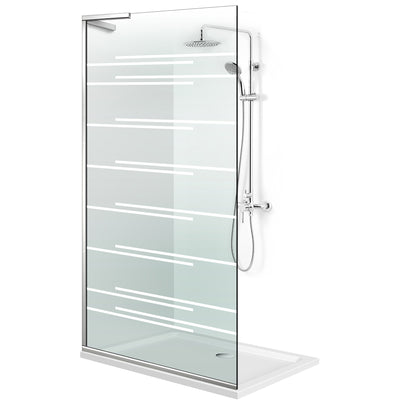 Paravan dus Walk-in, Perete dus Inox, #Clara #Víztiszta