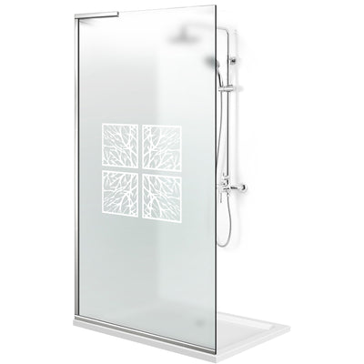 Paravan dus Walk-in, Perete dus Inox, #Mat #Matt