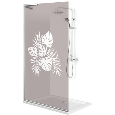Paravan dus Walk-in, Perete dus Inox, #Bronz #Bronz