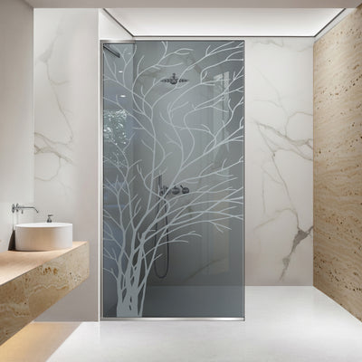 Paravan dus Walk-in, Perete dus Inox, #Gri #Szürke