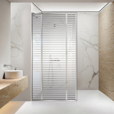 Paravan dus Walk-in, Perete dus Inox, #Clara #Víztiszta