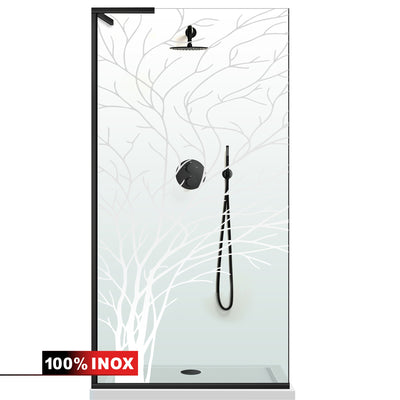 Paravan dus Walk-in, Perete dus Inox, #Clara #Víztiszta
