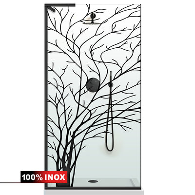 Paravan dus Walk-in, Perete dus Inox, #Clara #Víztiszta