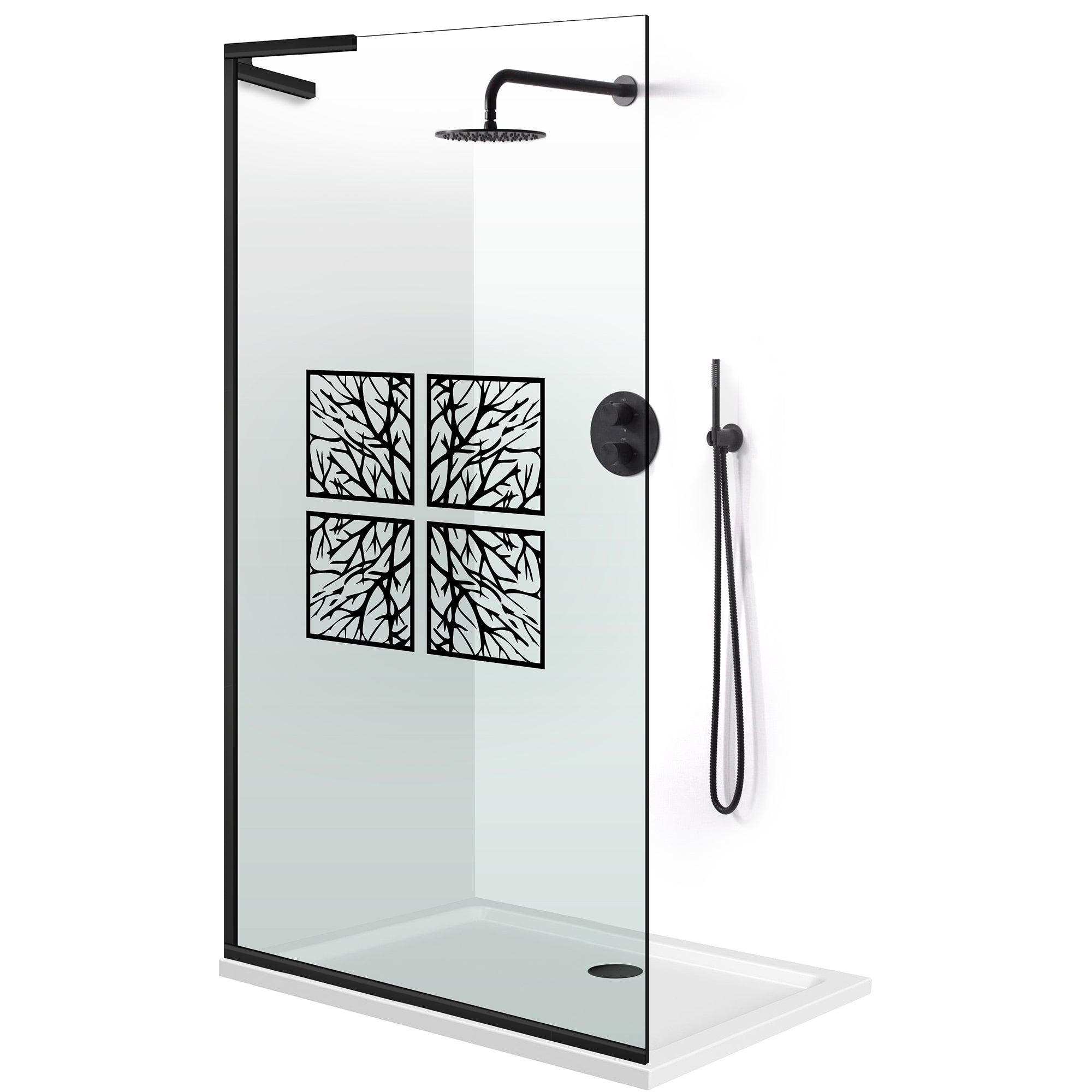 Paravan dus Walk-in, Perete dus Inox, #Clara #Víztiszta