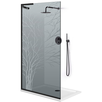 Paravan dus Walk-in, Perete dus Inox, #Gri #Szürke