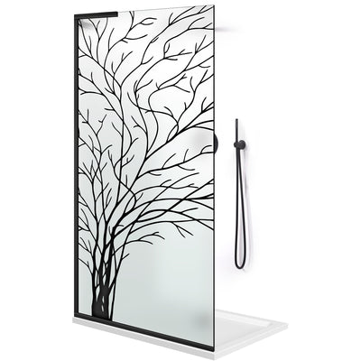 Paravan dus Walk-in, Perete dus Inox, #Mat #Matt
