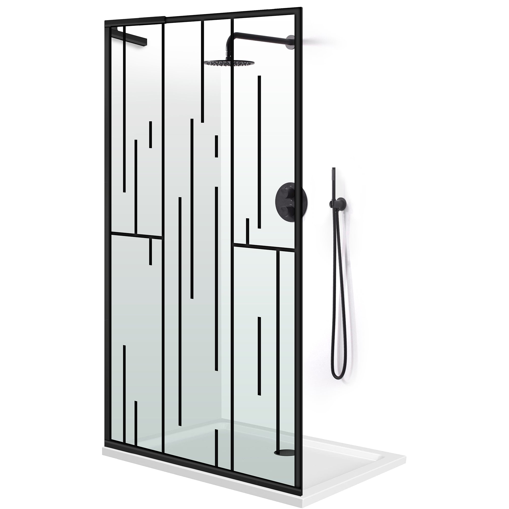Paravan dus Walk-in, Perete dus Inox, #Clara #Víztiszta
