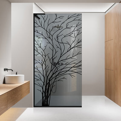 Paravan dus Walk-in, Perete dus Inox, #Gri #Szürke