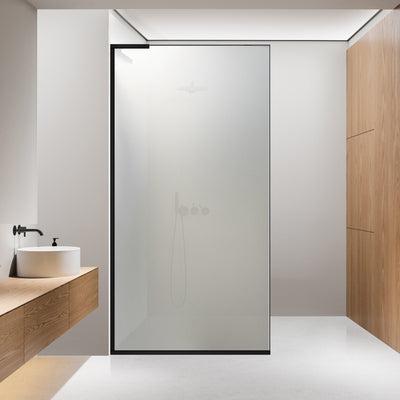 Paravan dus Walk-in, Perete dus Inox, #Mat #Matt
