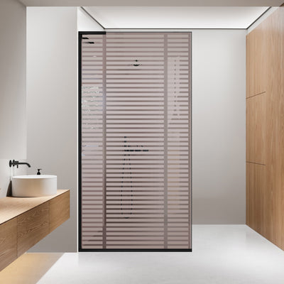 Paravan dus Walk-in, Perete dus Inox, #Bronz #Bronz