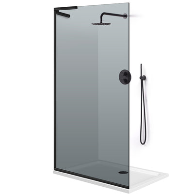 Paravan dus Walk-in, Perete dus Inox, #Gri #Szürke