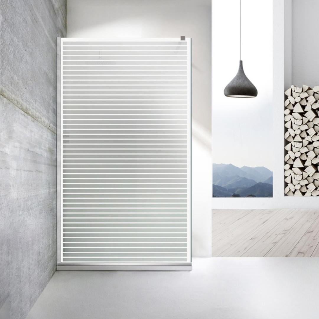 Paravan dus Walk-in, Perete dus  Inox, #Mata #Matt