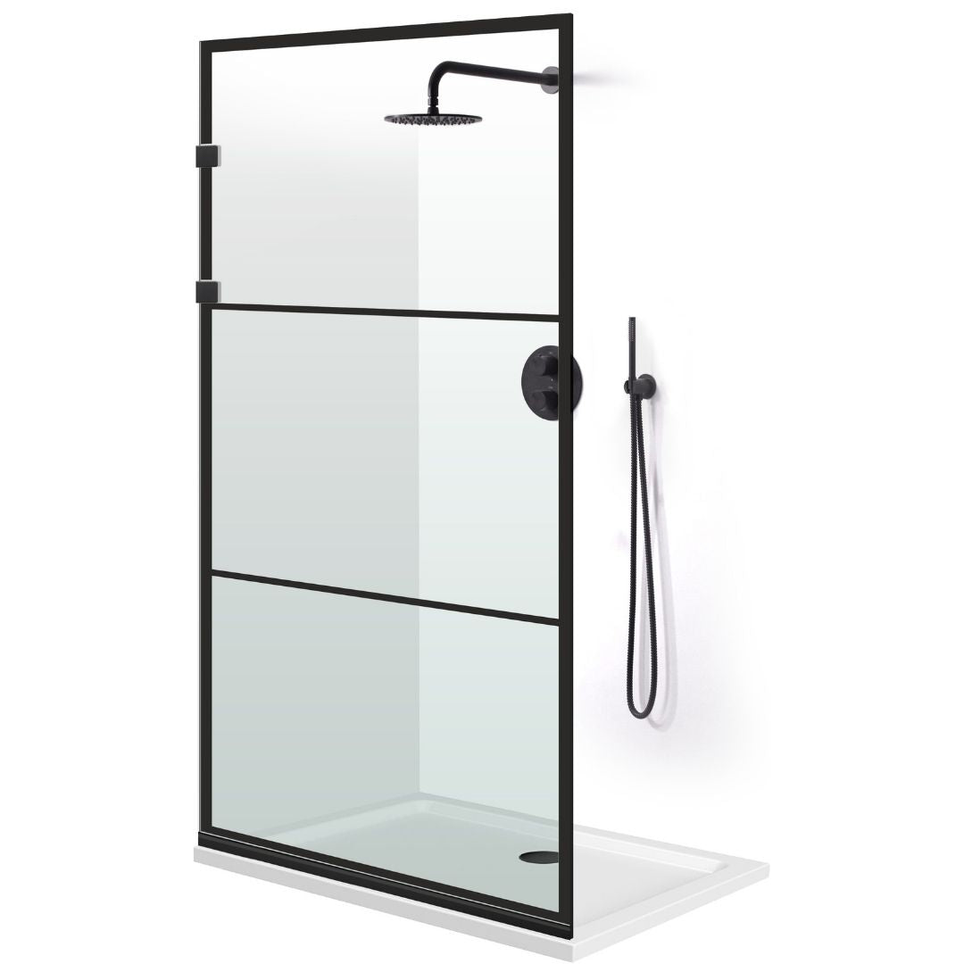 Paravan dus Walk-in, Perete dus Inox, #Clara #Víztiszta