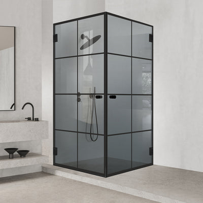 Cabina dus cu usa batanta #Gri
