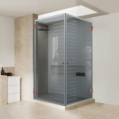 Cabina dus cu usa batanta #Gri
