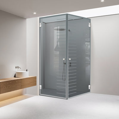 Cabina dus cu usa batanta #Gri